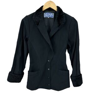 THIERRY MUGLER Blazer Jacket Vintage Long Sleeve Black